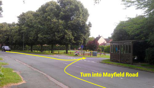 Turn into Mayfield Road